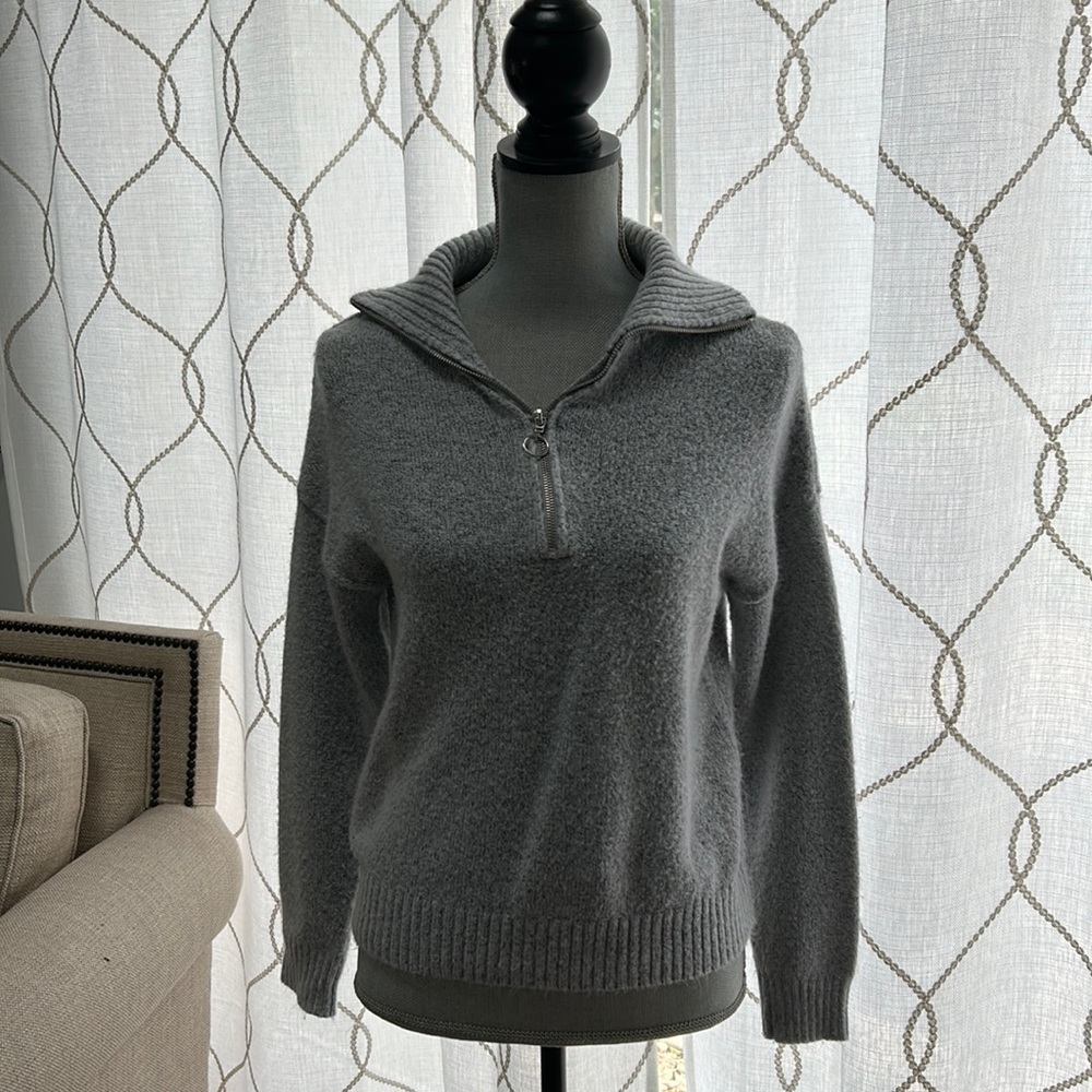 Gray collared sweater